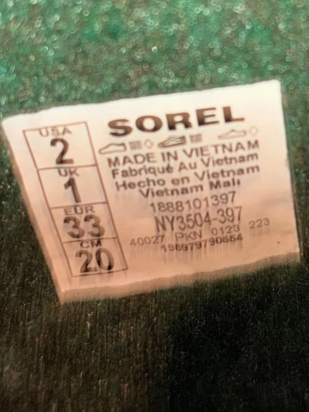 Sorel Kids Waterproof Winter Snow Boots Gray Print Size 2